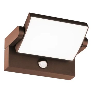Ideal Lux - Applique murale extérieure avec détecteur SWIPE LED/21W/230V CRI 90 IP54 marron