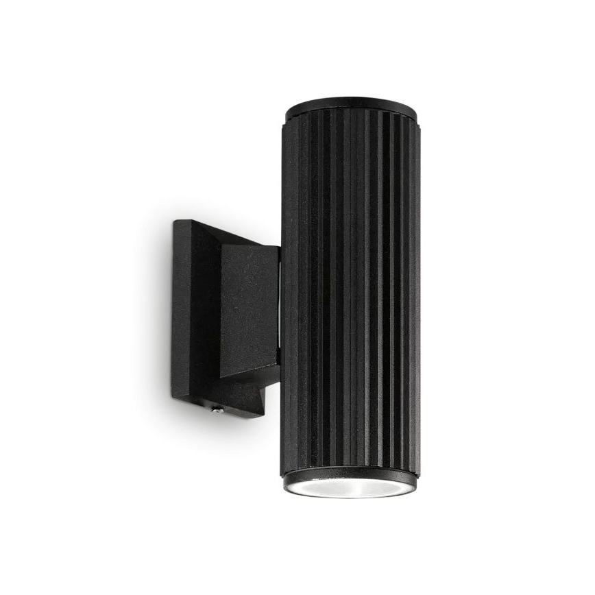 Ideal Lux - Applique murale extérieure BASE 2xGU10/28W/230V IP44 noir