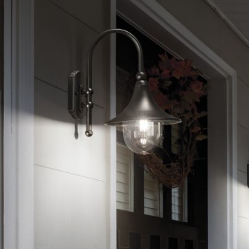 Ideal Lux - Applique murale extérieure CIMA 1xE27/52W/230V IP43 anthracite