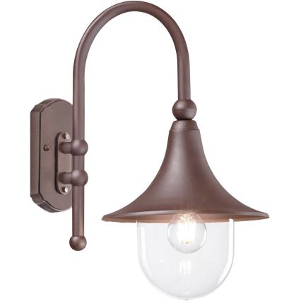 Ideal Lux - Applique murale extérieure CIMA 1xE27/52W/230V IP43 marron