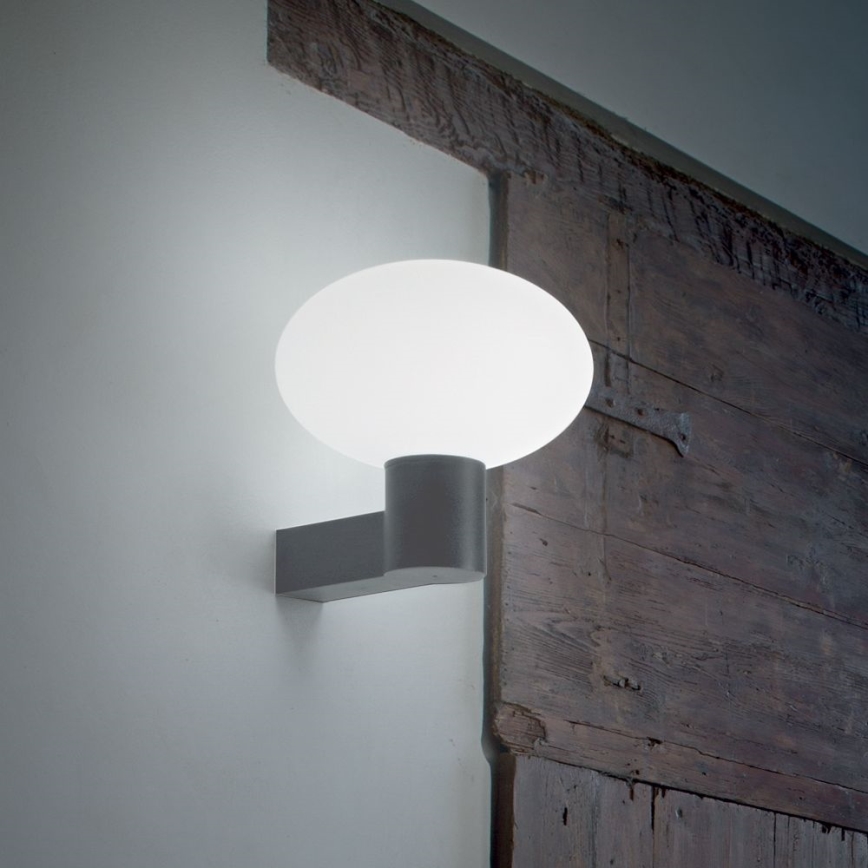 Ideal Lux - Applique murale extérieure CLIO 1xE27/42W/230V IP44 anthracite