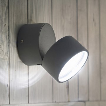 Ideal Lux - Applique murale extérieure LED OMEGA LED/7W/230V IRC 90 IP54 anthracite