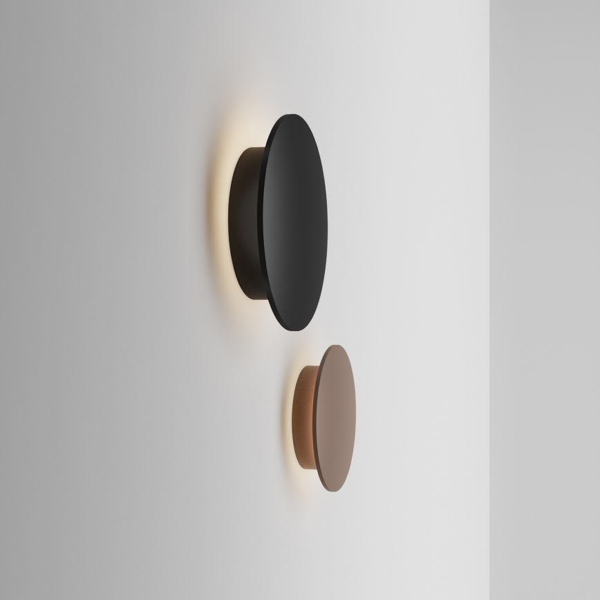 Ideal Lux - Applique murale extérieure LED PUNTO LED/9W/230V IRC 90 Ø 18 cm IP54 marron