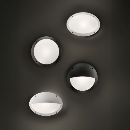 Ideal Lux - Applique murale extérieure POLAR 1xE27/23W/230V IP66 noire