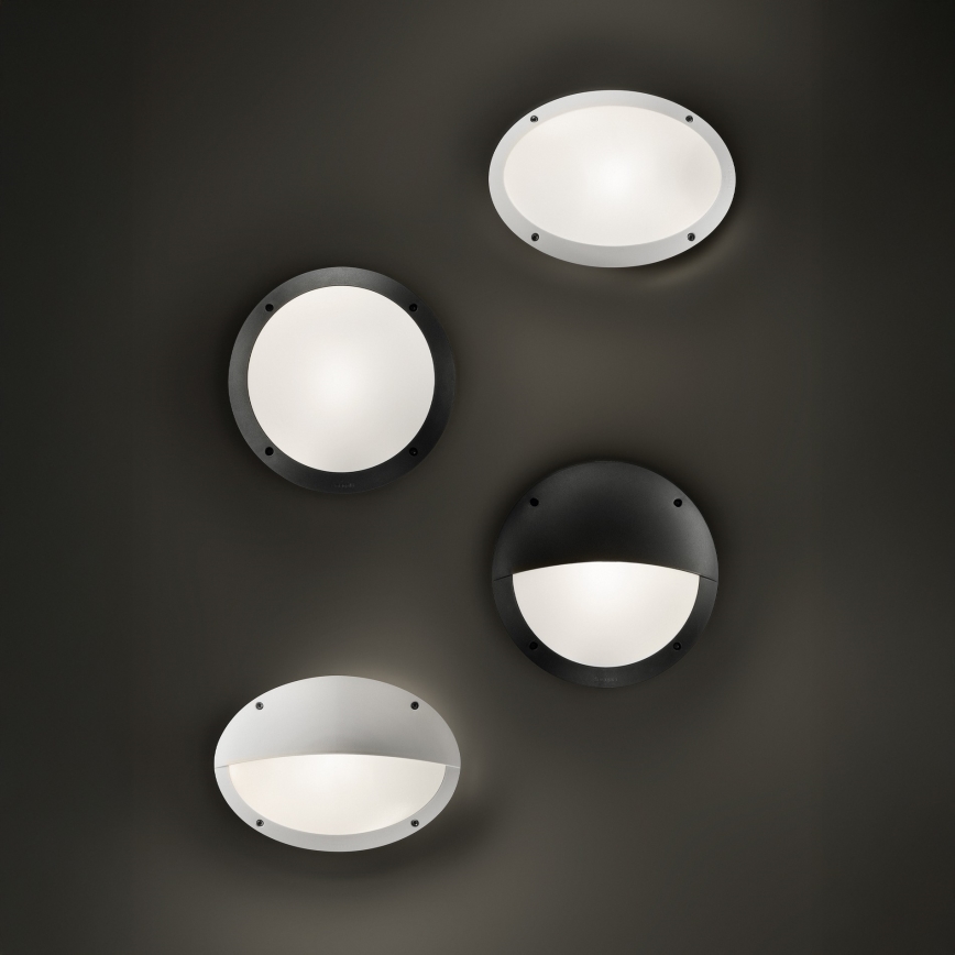 Ideal Lux - Applique murale extérieure POLAR 1xE27/23W/230V IP66 noire