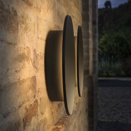 Ideal Lux - Applique murale extérieure PUNTO LED/9W/230V IRC 90 Ø 18 cm IP54 anthracite