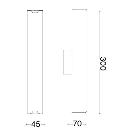 Ideal Lux - Applique murale LED DORICA LED/8,5W/230V IRC 90 anthracite