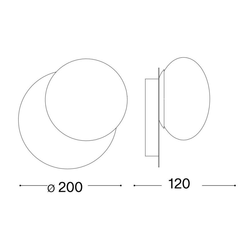 Ideal Lux - Applique murale LED NINFEA 1xGX53/9W/230V doré