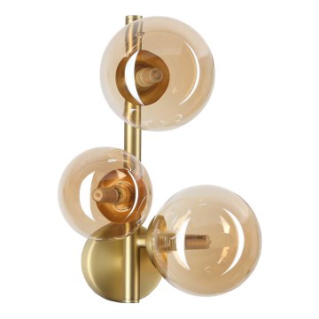 Ideal Lux - Applique murale LED PERLAGE 3xG9/3W/230V doré/beige fumé