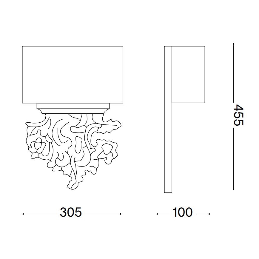 Ideal Lux - Applique murale PETER 2xE14/40W/230V