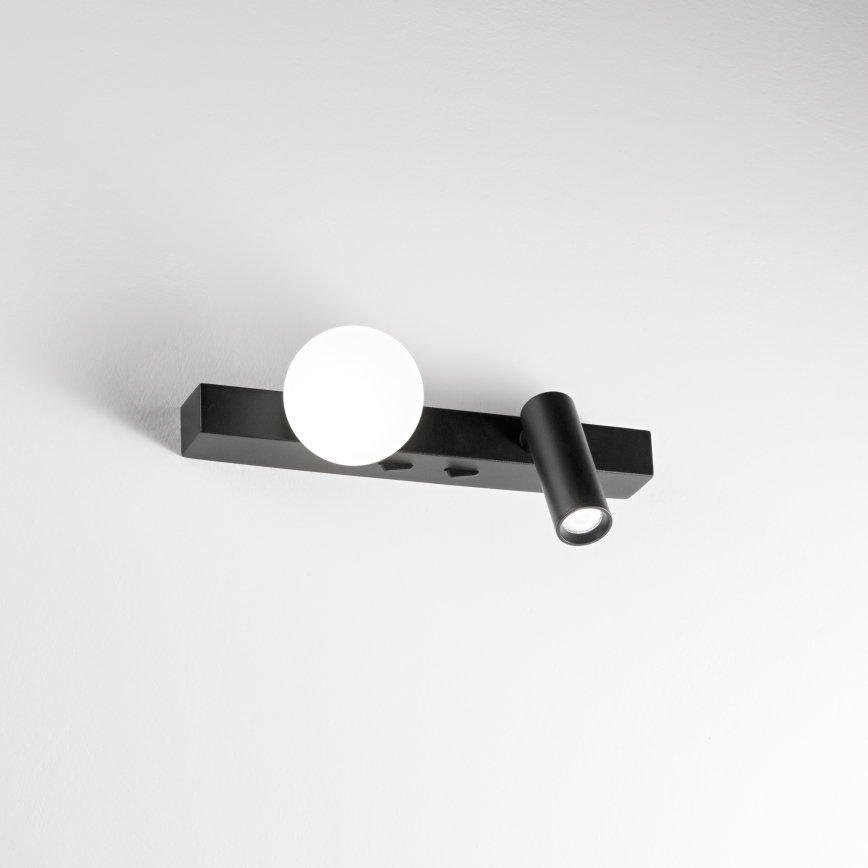 Ideal Lux - Applique murale PING PONG 2xLED/3W/230V CRI 90 noir