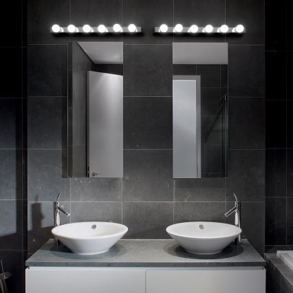 Ideal Lux - Applique murale PRIVE 8xE14/40W/230V chrome brillant