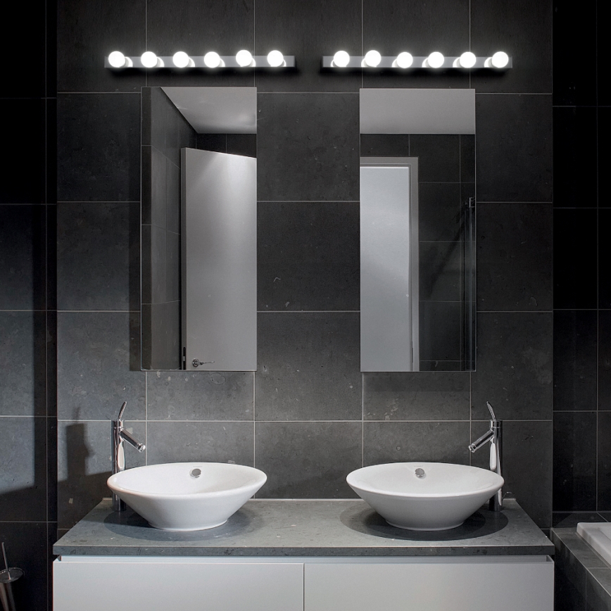 Ideal Lux - Applique murale PRIVE 8xE14/40W/230V chrome brillant