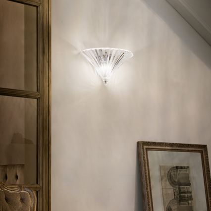 Ideal Lux - Applique murale SANTA 1xE14/40W/230V transparente