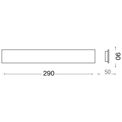 Ideal Lux - Applique murale ZIG ZAG LED/12,5W/230V 29 cm CRI 90 laiton