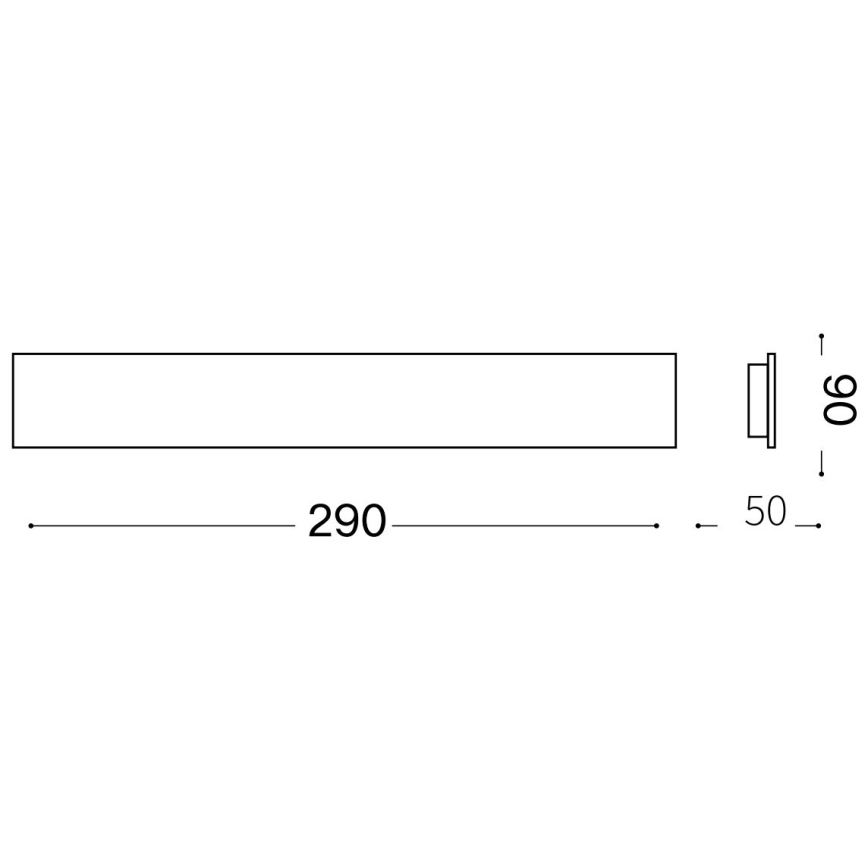 Ideal Lux - Applique murale ZIG ZAG LED/12,5W/230V 29 cm CRI 90 laiton