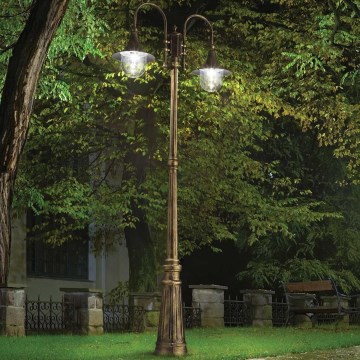 Ideal Lux - Außenleuchte CIMA 2xE27/52W/230V 216 cm IP43 Patina