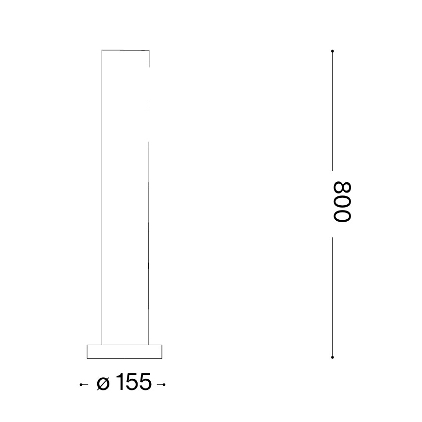 Ideal Lux - Außenleuchte EDO OUTDOOR 1xGX53/15W/230V 80 cm IP65 braun
