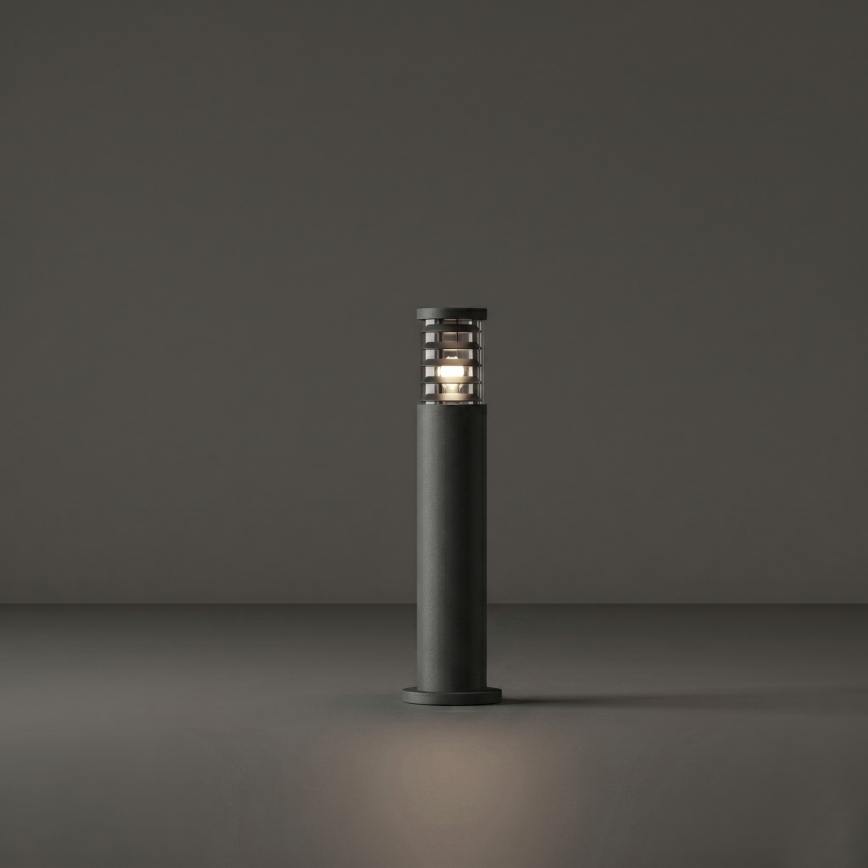 Ideal Lux - Außenleuchte TRONCO 1xE27/42W/230V 60 cm IP65 Anthrazit