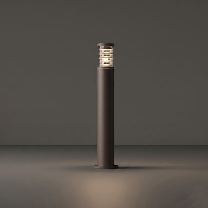 Ideal Lux - Außenleuchte TRONCO 1xE27/42W/230V 80 cm IP65 braun
