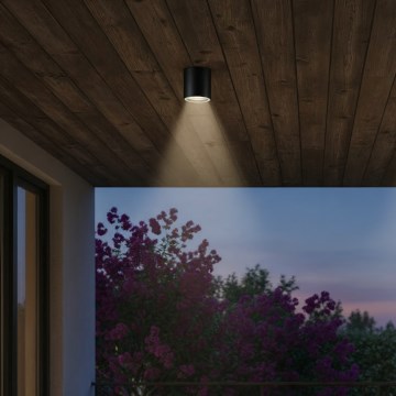 Ideal Lux - Außenstrahler GUN 1xGU10/28W/230V IP44 schwarz