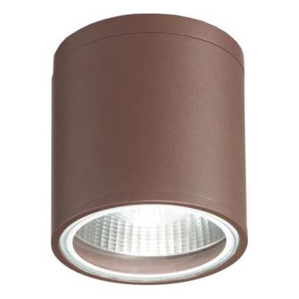 Ideal Lux - Außenstrahler GUN 1xGU10/28W/230V Ø 11 cm IP55 braun