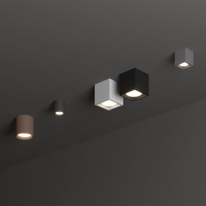 Ideal Lux - Außenstrahler TECHO 1xGU10/20W/230V 9x9 cm IP54 Anthrazit