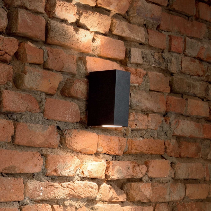Ideal Lux - Außenwandleuchte 2xE27/28W/230V schwarz
