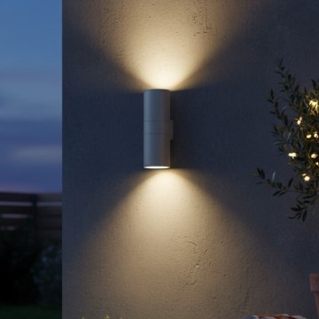 Ideal Lux - Außenwandleuchte GUN 1xE27/60W/230V 31 cm IP54 grau
