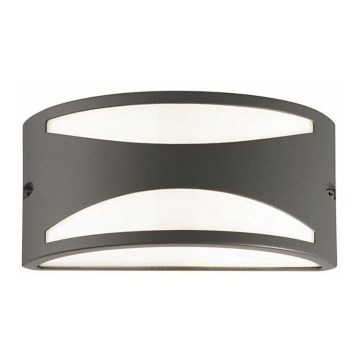 Ideal Lux - Außenwandleuchte REX 1xE27/60W/230V IP44 anthrazit