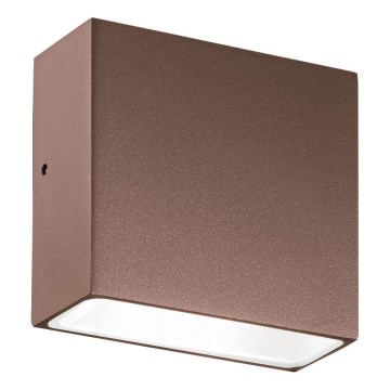 Ideal Lux - Außenwandleuchte TETRIS 1xG9/15W/230V IP44 braun