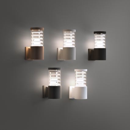 Ideal Lux - Außenwandleuchte TRONCO 1xE27/42W/230V IP44 braun