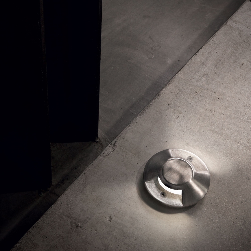 Ideal Lux - Befahrbare LED-Bodeneinbauleuchte ROCKET LED/3W/230V CRI 90 IP67 mattchrom