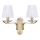Ideal Lux - cristallo muro lampada PEGASO 2xE14/28W/230V oro