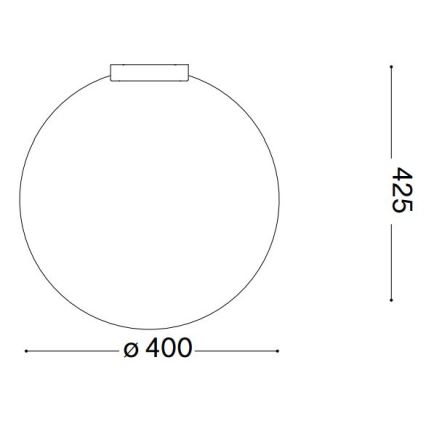 Ideal Lux - Deckenleuchte CARTA 1xE27/25W/230V d 40 cm weiß