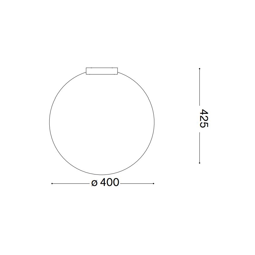Ideal Lux - Deckenleuchte CARTA 1xE27/25W/230V d 40 cm weiß