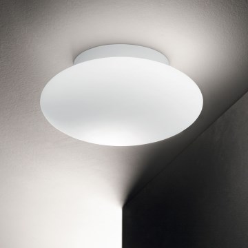 Ideal Lux - Deckenleuchte für Badezimmer BUBBLE 1xE27/60W/230V d 33,5 cm IP44 weiß