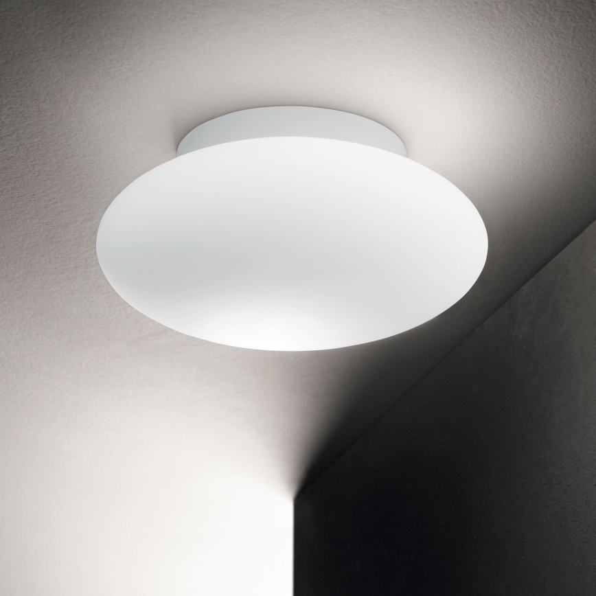 Ideal Lux - Deckenleuchte für Badezimmer BUBBLE 1xE27/60W/230V d 33,5 cm IP44 weiß