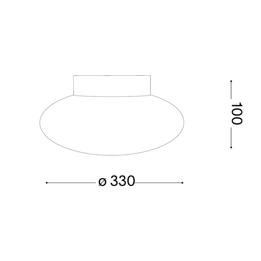 Ideal Lux - Deckenleuchte SMARTIES 1xE27/42W/230V Ø 33 cm weiß