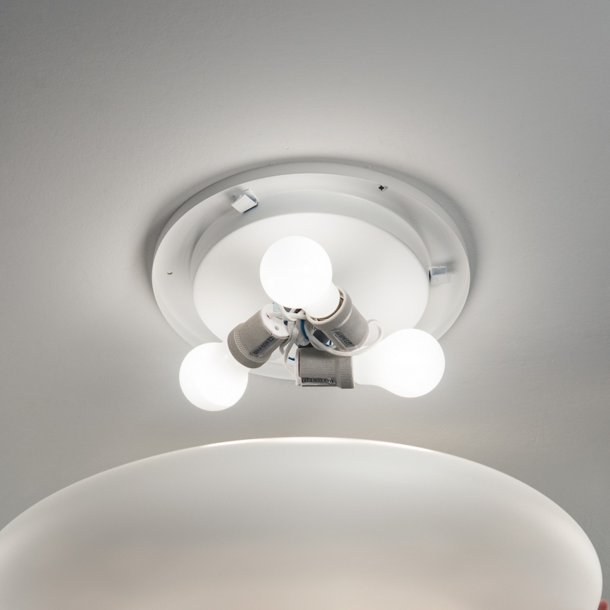 Ideal Lux - Deckenleuchte SMARTIES 2xE27/42W/230V Ø 42,5 cm weiß