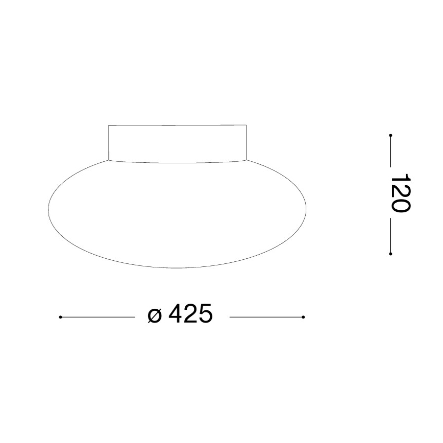 Ideal Lux - Deckenleuchte SMARTIES 2xE27/42W/230V Ø 42,5 cm weiß