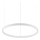 Ideal Lux - Dimmbare LED-Hängeleuchte ORACLE SLIM LED/29W/230V 3000K d 50 cm weiß