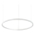 Ideal Lux - Dimmbare LED-Hängeleuchte ORACLE SLIM LED/40W/230V 4000K d 70 cm CRI 90 weiß