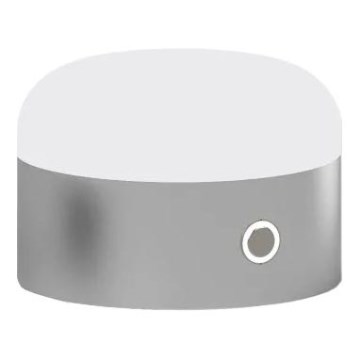 Ideal Lux - Dimmbare LED-Tischleuchte mit Touch-Funktion MIGNON LED/5W/5V d 10 cm CRI 90 glänzendes Chrom