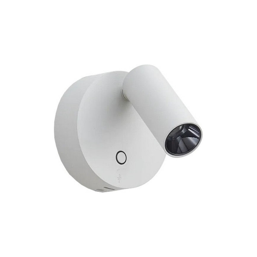 Ideal Lux - ELF LED/3W/230V, dimmbarer Touch-Wandspot, CRI 95, Weiß