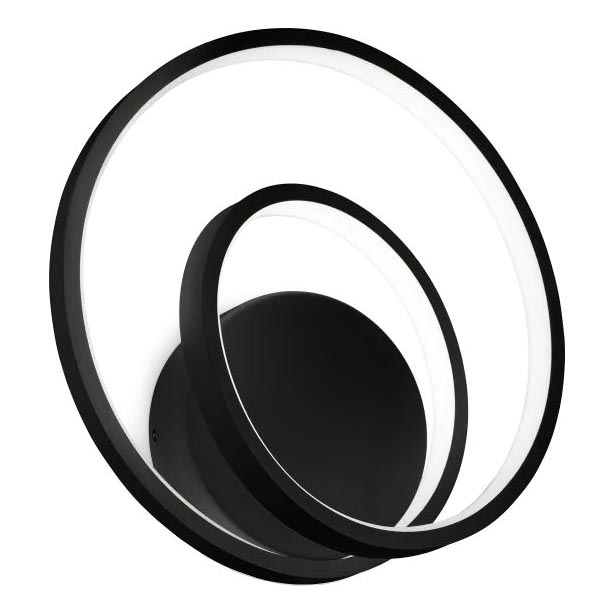 Ideal Lux - Dimmbare LED-Wandleuchte OZ LED/28W/230V CRI 90 schwarz