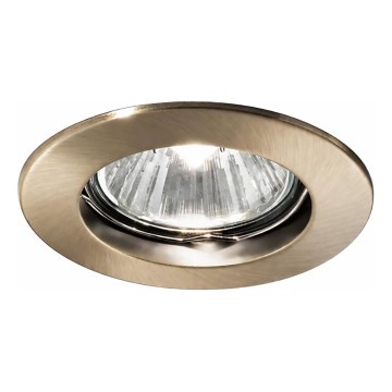 Ideal Lux - Einbauleuchte JAZZ 1xGU10/50W/230V Ø 7,7 cm bronzefarben