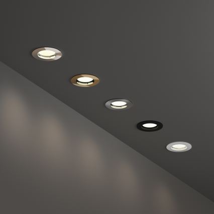 Ideal Lux - Einbauleuchte JAZZ 1xGU10/50W/230V Ø 7,7 cm glänzender Chrom