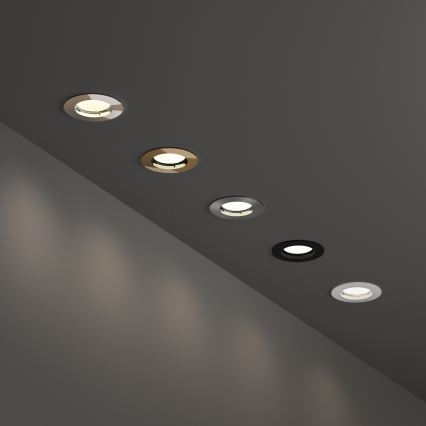 Ideal Lux - Einbauleuchte JAZZ 1xGU10/50W/230V Ø 7,7 cm mattchrom
