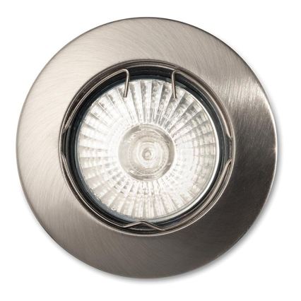 Ideal Lux - Einbauleuchte JAZZ 1xGU10/50W/230V Ø 7,7 cm mattchrom